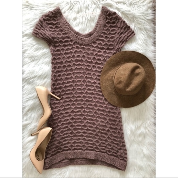 Urban Outfitters Dresses & Skirts - Kimchi Blue | Mauve Short Sleeved Sweater Dress